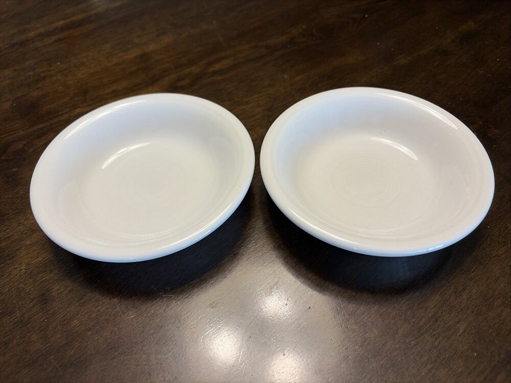 Fiestaware Fruit Bowls 5 1/4 inch White Fiesta HLC Lead Free Snack Dish White